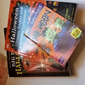Lot of 3 Halloween Activity Books